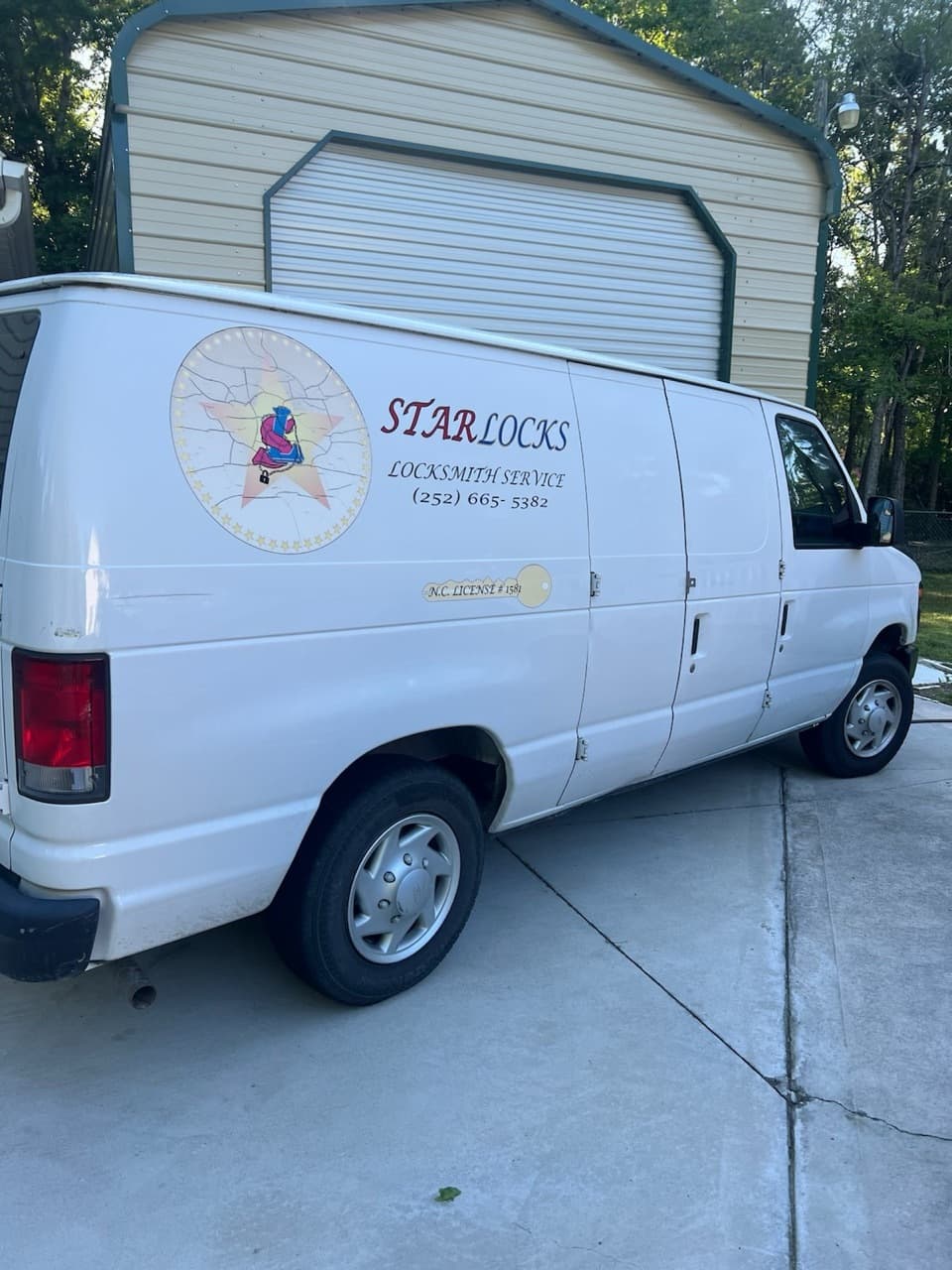 Star Locks service van